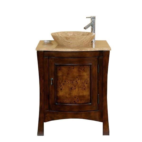 Silkroad 26" Modern Single Sink Bathroom Vanity Vanity Silkroad Exclusive 