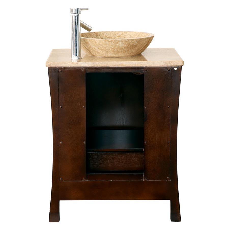 Silkroad 26" Modern Single Sink Bathroom Vanity Vanity Silkroad Exclusive 