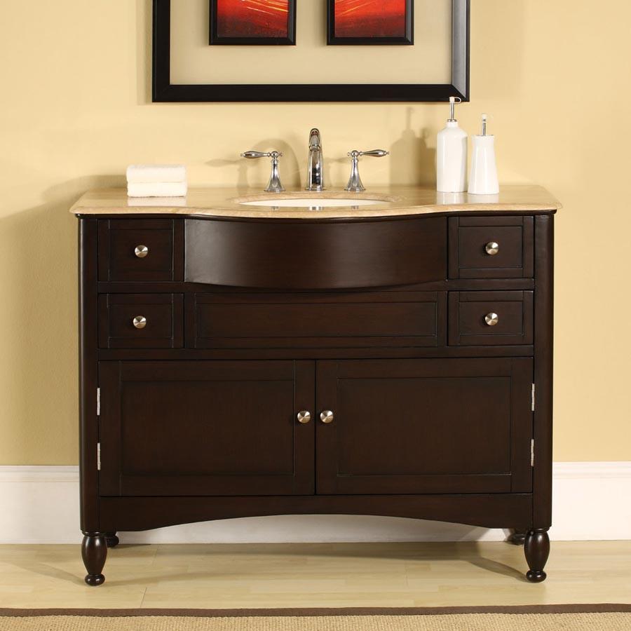 Silkroad 45" Modern Single Sink Bathroom Vanity Vanity Silkroad Exclusive 