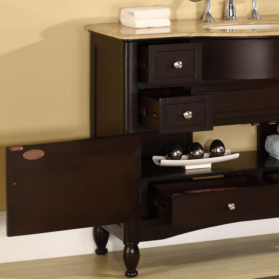 Silkroad 45" Modern Single Sink Bathroom Vanity Vanity Silkroad Exclusive 