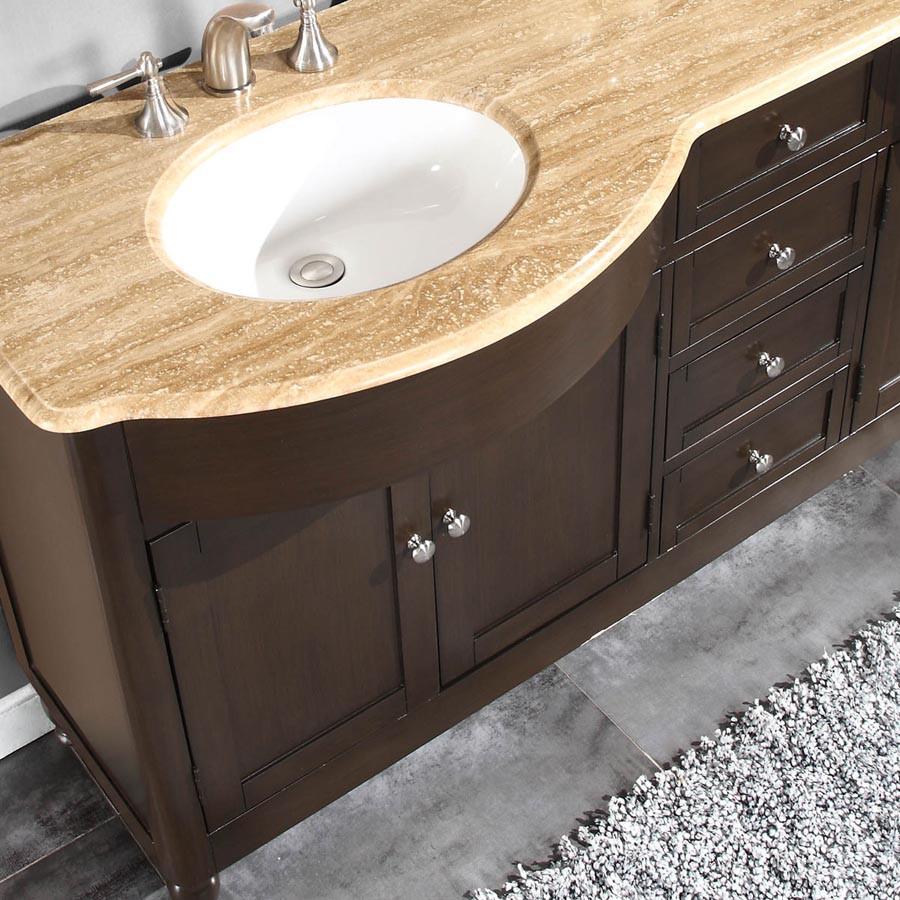 Silkroad 72" Modern Double Sink Bathroom Vanity Vanity Silkroad Exclusive 