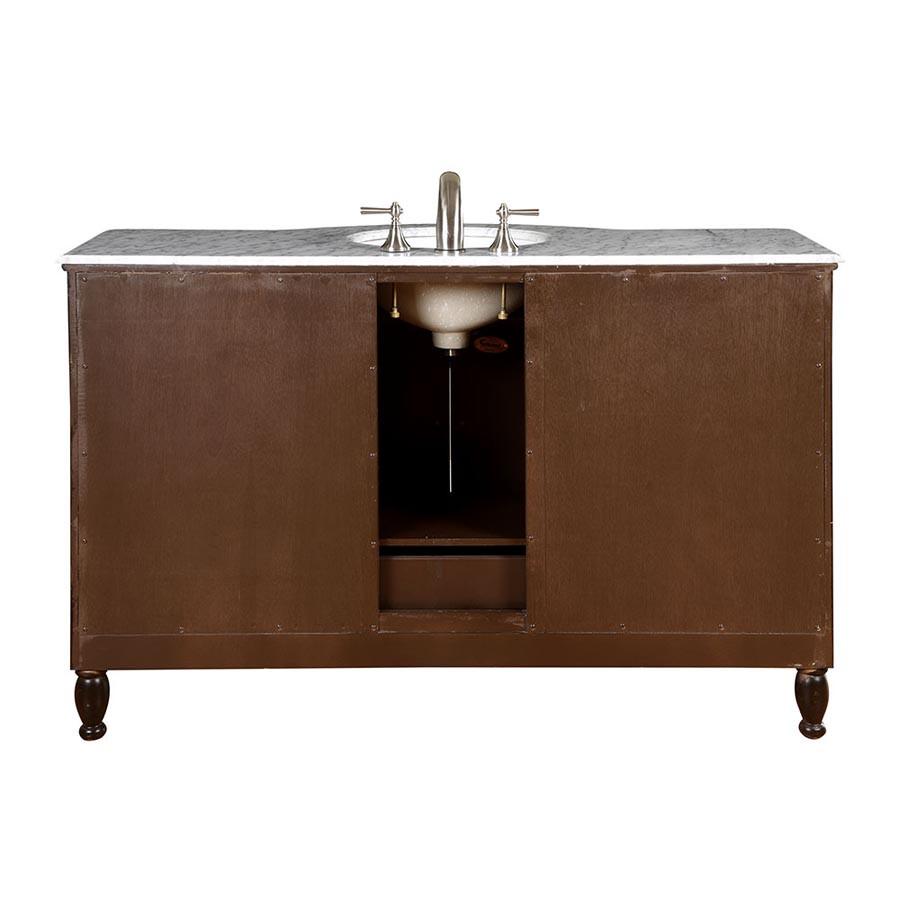 Silkroad 58" Modern Single Sink Bathroom Vanity Vanity Silkroad Exclusive 
