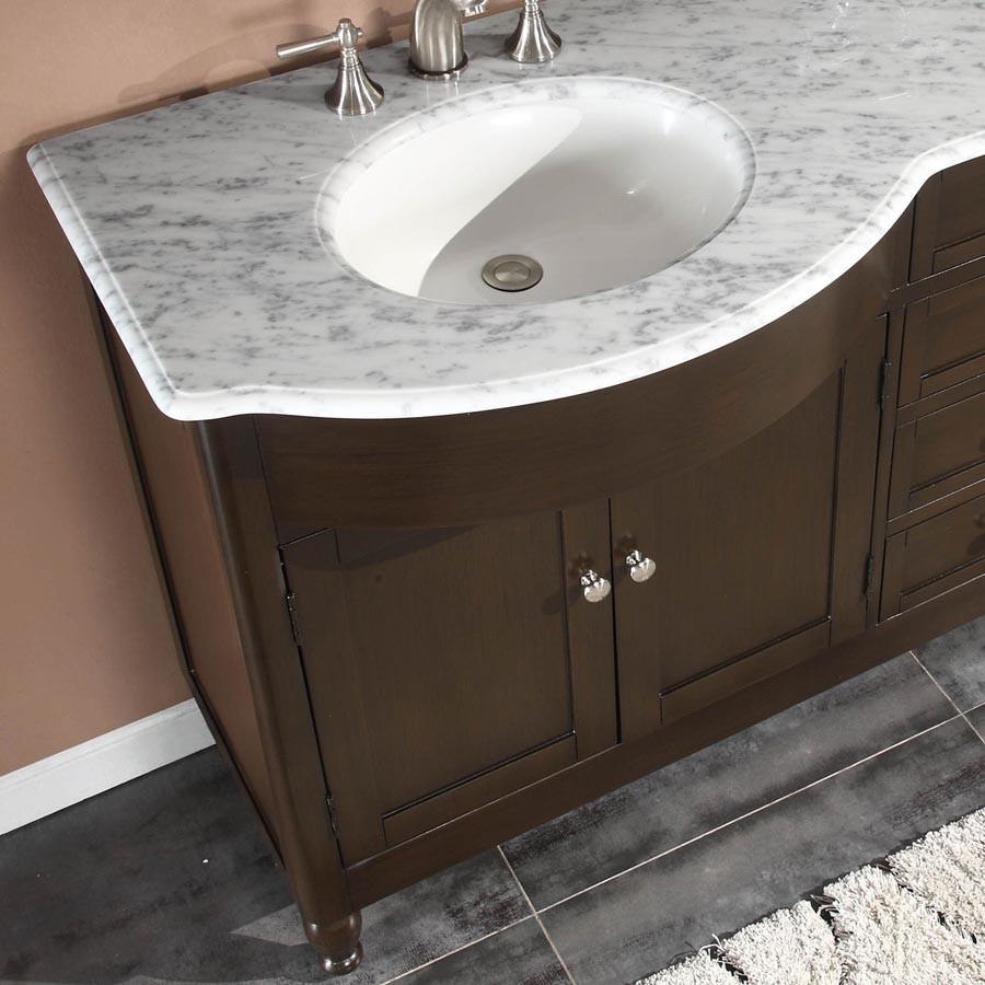 Silkroad 72" Modern Double Sink Bathroom Vanity Vanity Silkroad Exclusive 