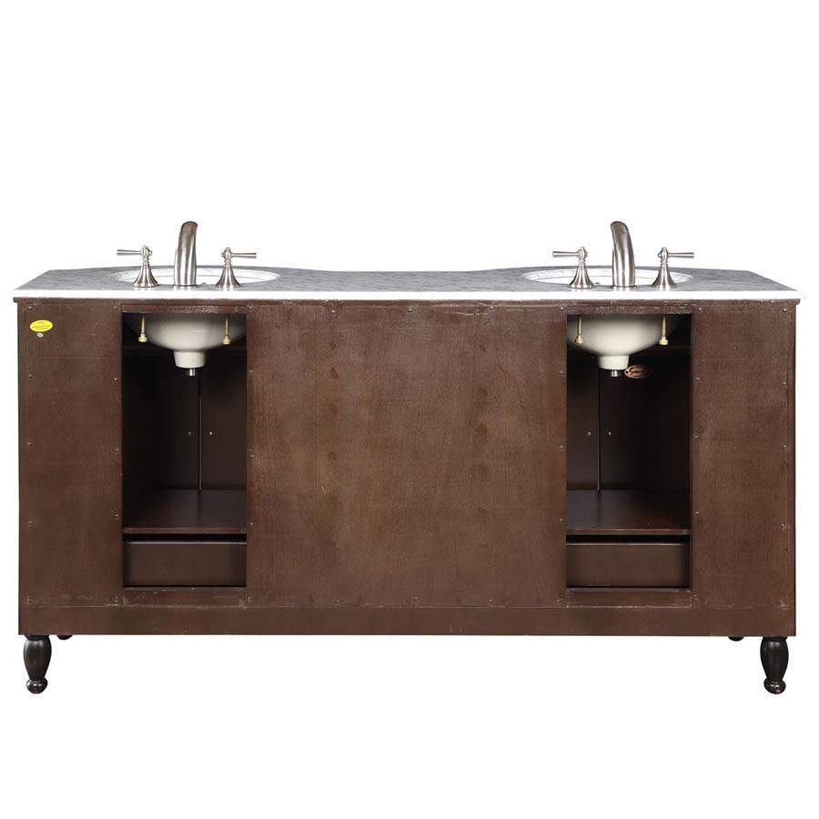 Silkroad 72" Modern Double Sink Bathroom Vanity Vanity Silkroad Exclusive 