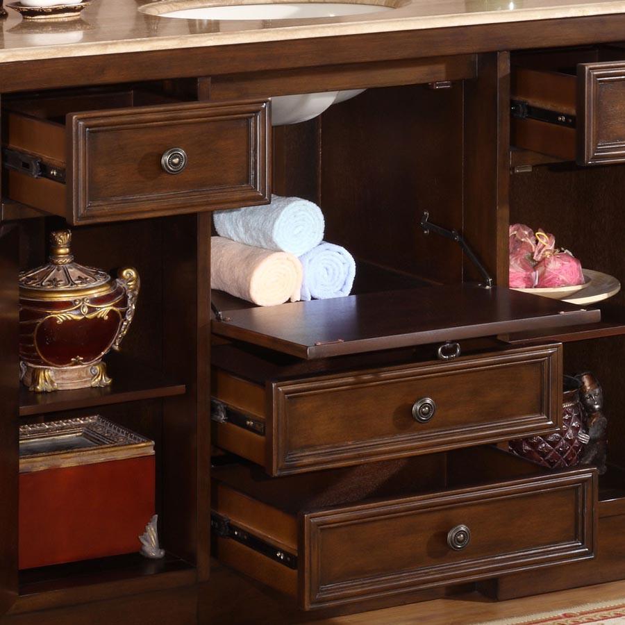 Silkroad 48" Transitional Single Sink Bathroom Vanity Vanity Silkroad Exclusive 