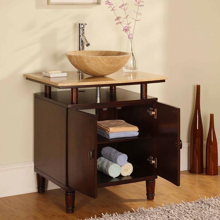 Silkroad 29" Modern Single Sink Bathroom Vanity Vanity Silkroad Exclusive 