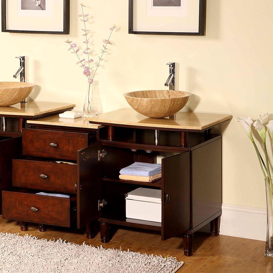 Silkroad 46.5" Modern Single Sink Bathroom Vanity Vanity Silkroad Exclusive 