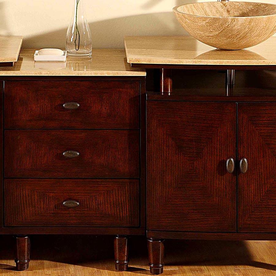 Silkroad 46.5" Modern Single Sink Bathroom Vanity Vanity Silkroad Exclusive 