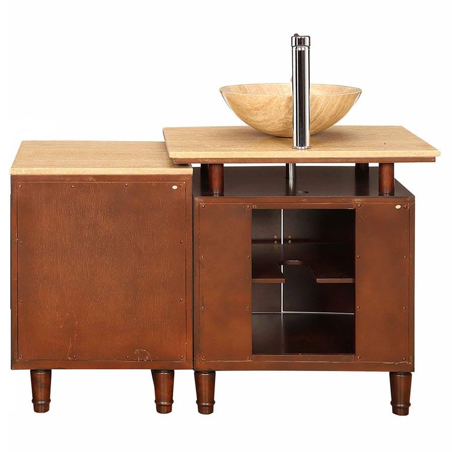 Silkroad 46.5" Modern Single Sink Bathroom Vanity Vanity Silkroad Exclusive 