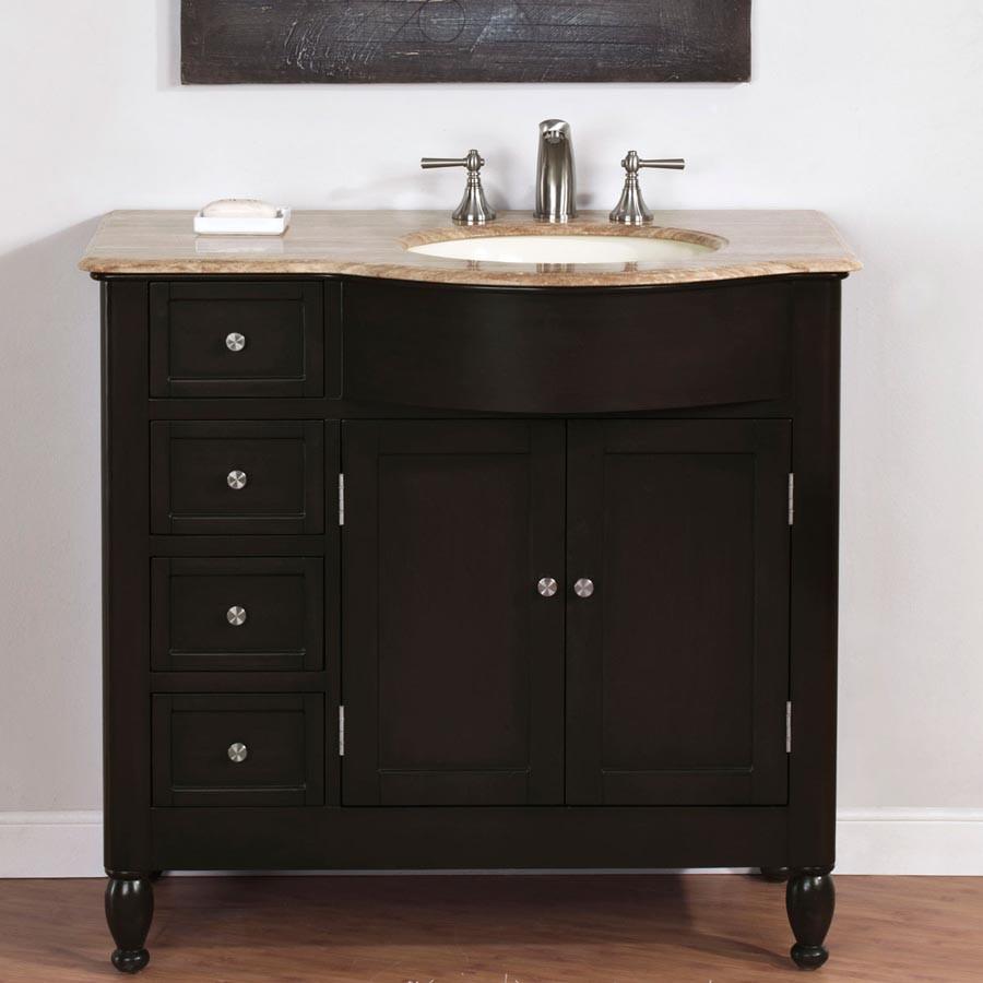Silkroad 38" Modern Single Sink Bathroom Vanity Vanity Silkroad Exclusive 