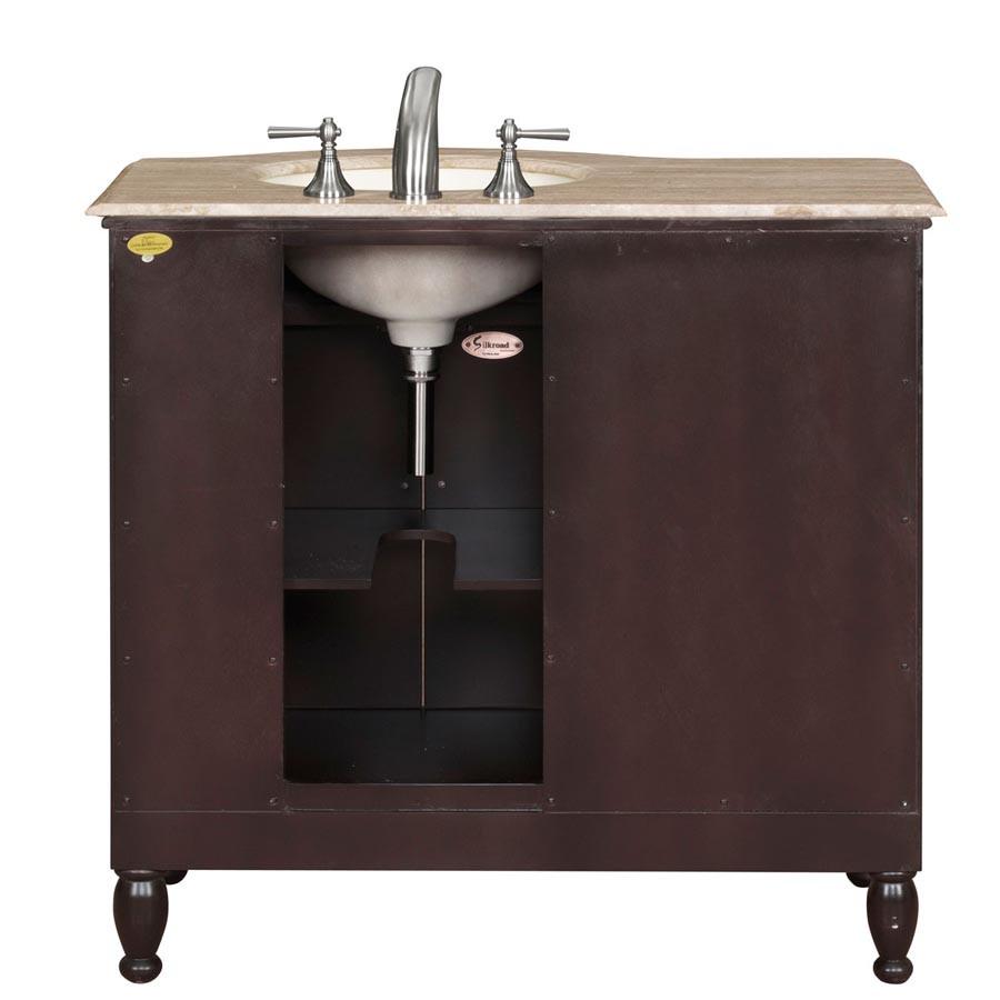 Silkroad 38" Modern Single Sink Bathroom Vanity Vanity Silkroad Exclusive 
