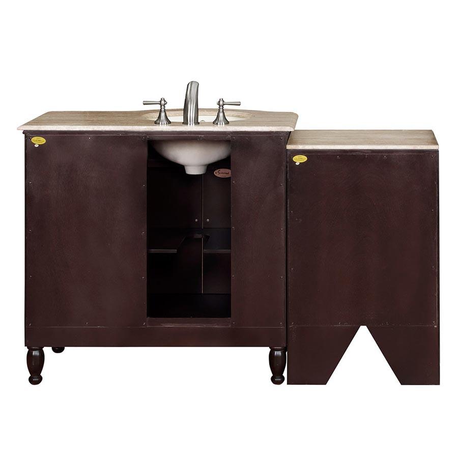 Silkroad 58" Modern Single Sink Bathroom Vanity Vanity Silkroad Exclusive 