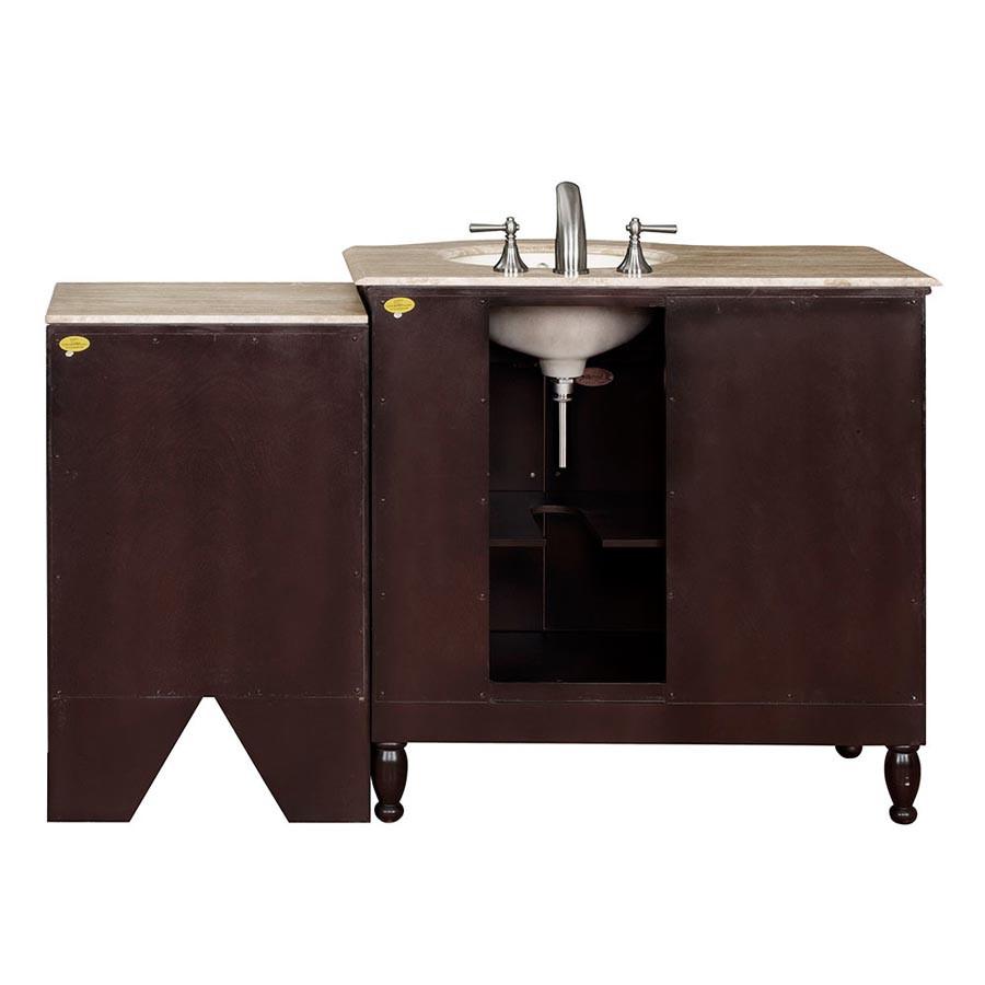 Silkroad 58" Modern Single Sink Bathroom Vanity Vanity Silkroad Exclusive 
