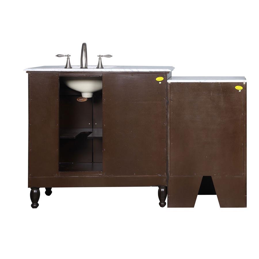 Silkroad 58" Modern Single Sink Bathroom Vanity Vanity Silkroad Exclusive 