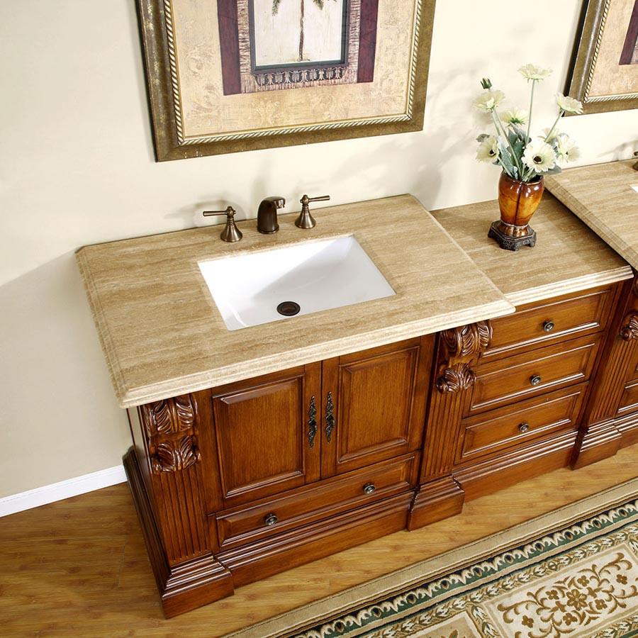 Silkroad 58" Transitional Single Sink Bathroom Vanity Vanity Silkroad Exclusive 