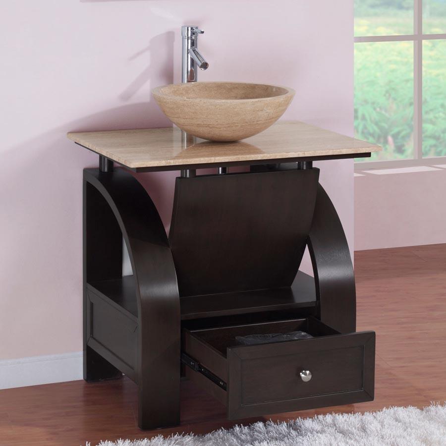 Silkroad 30" Modern Single Sink Bathroom Vanity Vanity Silkroad Exclusive 