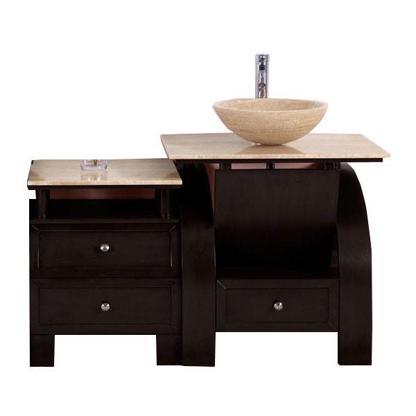 Silkroad 49" Modern Single Sink Bathroom Vanity Vanity Silkroad Exclusive 