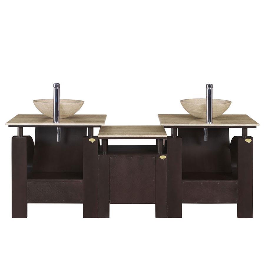 Silkroad 77" Modern Double Sink Bathroom Vanity Vanity Silkroad Exclusive 
