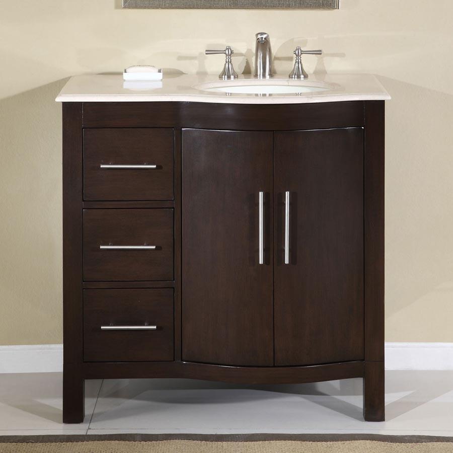 Silkroad 36" Modern Single Sink Bathroom Vanity Vanity Silkroad Exclusive 
