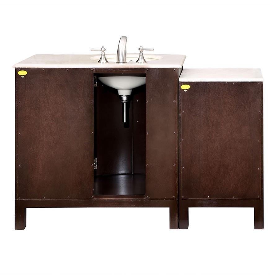 Silkroad 53.5" Modern Single Sink Bathroom Vanity Vanity Silkroad Exclusive 