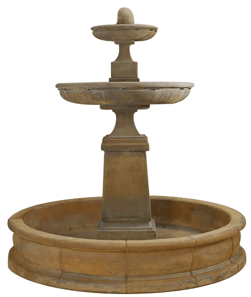 Hampton Tall Pond Outdoor Cast Stone Garden Fountain Fountain Tuscan 