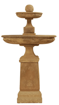Thumbnail for Hampton Two Tier Outdoor Cast Stone Garden Fountain Tall Fountain Tuscan 