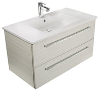 Thumbnail for White Chocolate 30'' Modern Wall Hung Vanity 2 Drawers With Top by Cutler Vanity Cutler Kitchen & Bath 