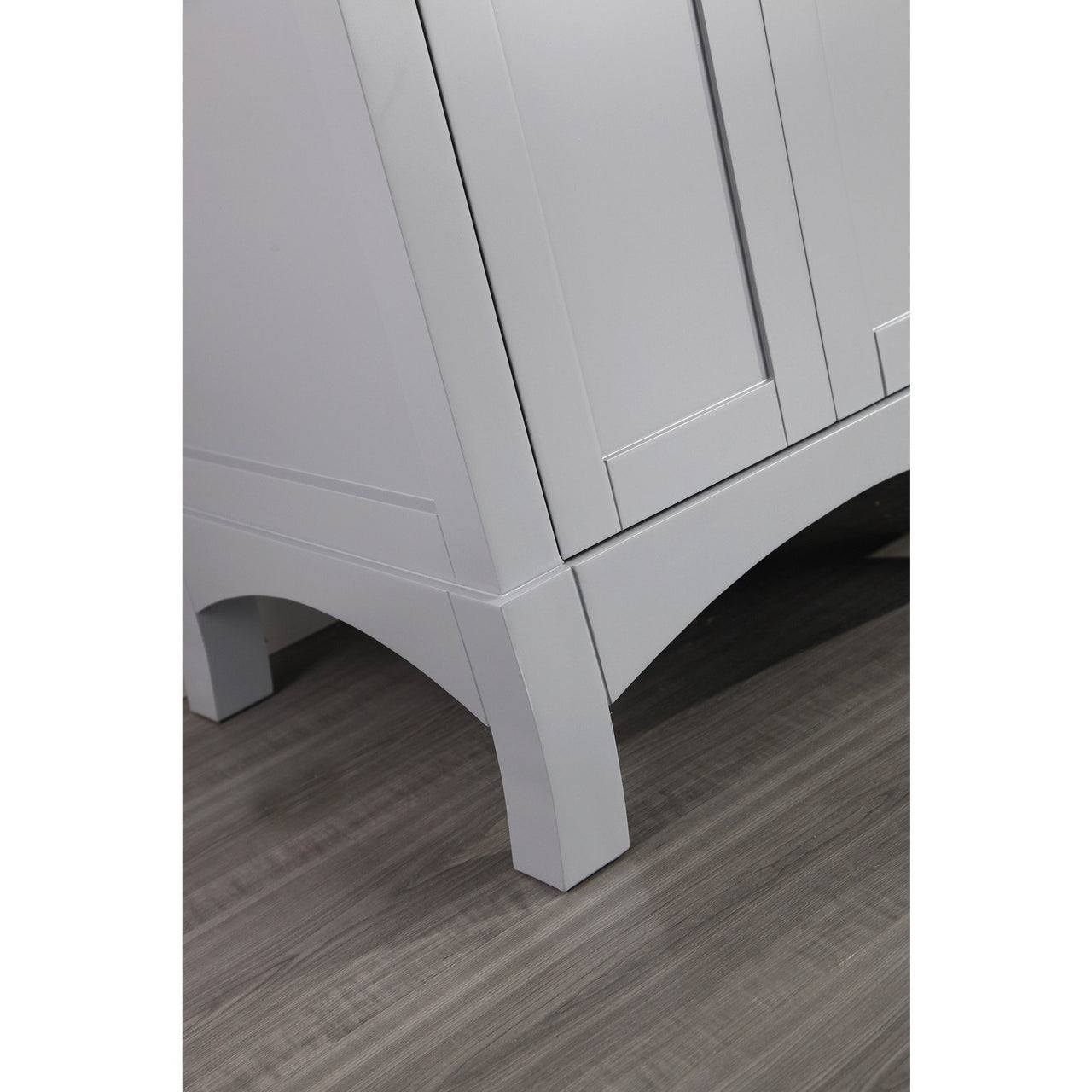 Eviva New York 60" Grey Vanity, with White Marble Carrera Counter-top, & Sink Vanity Eviva 