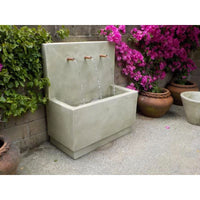 Thumbnail for Tribus Outdoor Cast Stone Garden Wall Fountain Fountain Tuscan 