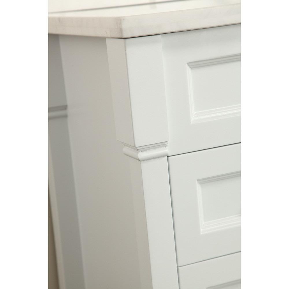 Eviva Tim 48" White Vanity with White Carrera Counter-top & Porcelain Sink Vanity Eviva 