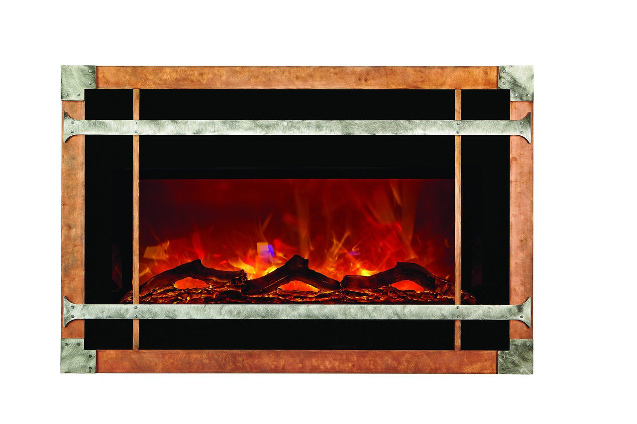Amantii Blacksmith style steel overlay only for INSERT-30-4026 Electric Fireplace Amantii 