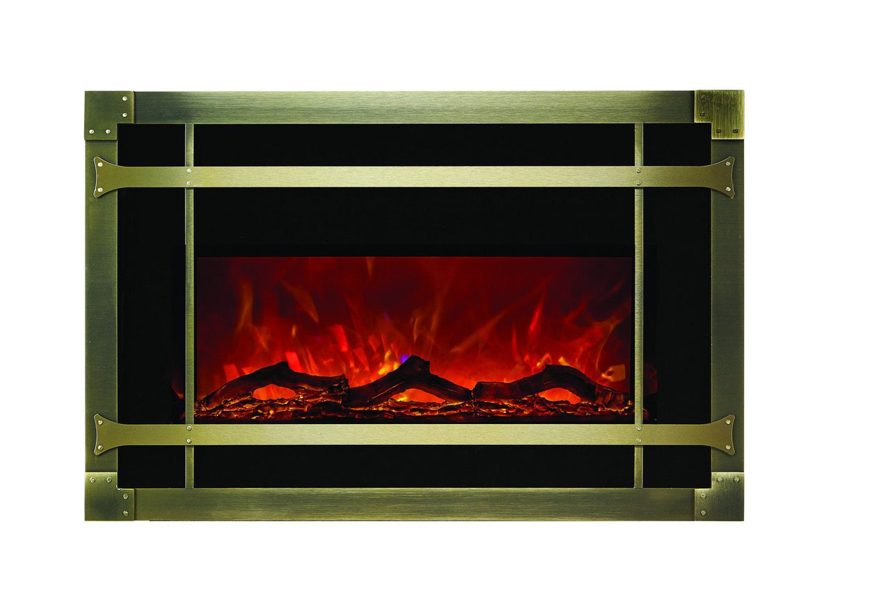 Amantii Blacksmith style steel overlay only for INSERT-30-4026 Electric Fireplace Amantii 
