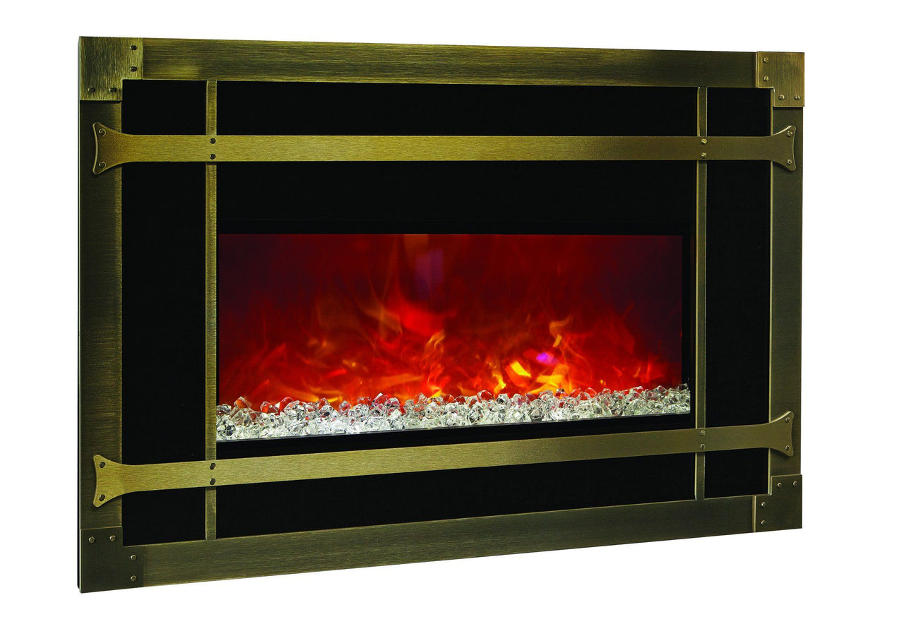 Amantii Blacksmith style steel overlay only for INSERT-30-4026 Electric Fireplace Amantii 