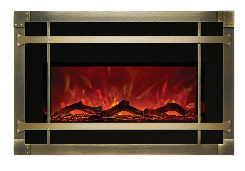 Amantii Mission style steel overlay only for INSERT-30-4026 Electric Fireplace Amantii 