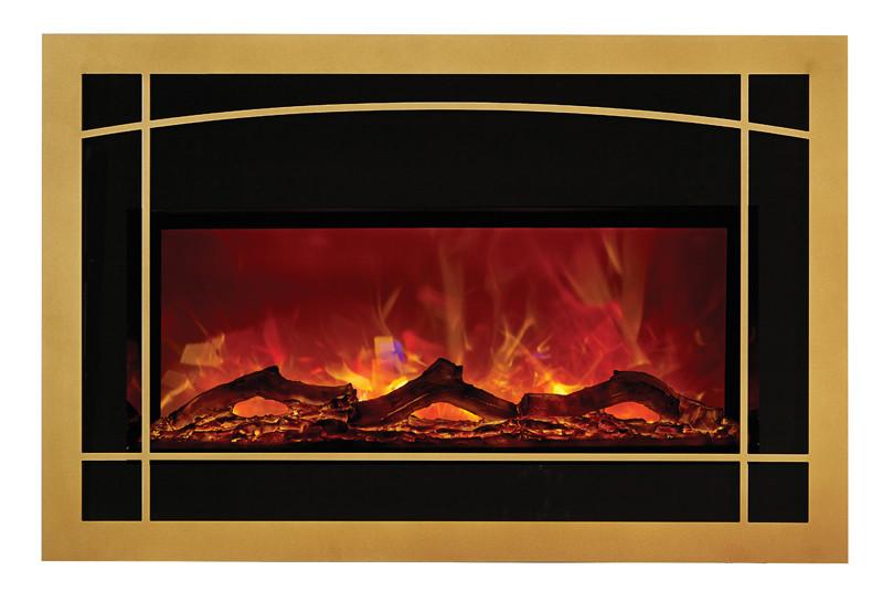 Amantii Mission style steel overlay only for INSERT-30-4026 Electric Fireplace Amantii 