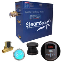 Thumbnail for SteamSpa Indulgence 9 KW QuickStart Acu-Steam Bath Generator Package with Built-in Auto Drain in Oil Rubbed Bronze Steam Generators SteamSpa 