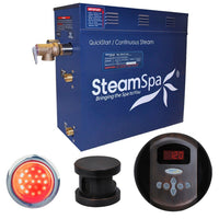 Thumbnail for SteamSpa Indulgence 4.5 KW QuickStart Acu-Steam Bath Generator Package in Oil Rubbed Bronze Steam Generators SteamSpa 