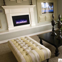 Thumbnail for Amantii Medium Insert w/ blk gls surround, log set and 3 colors of media Electric Fireplace Amantii 