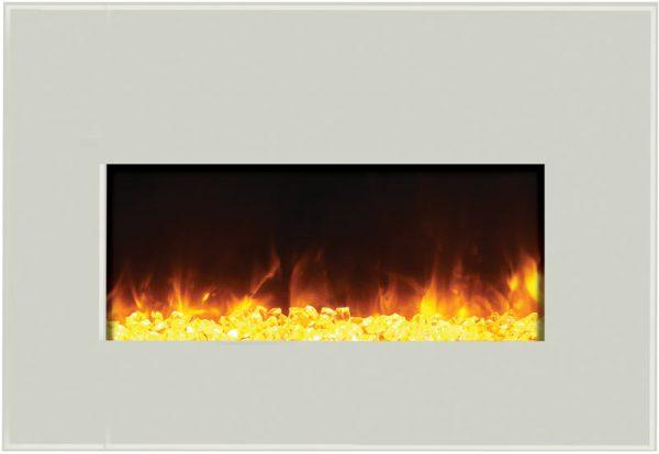 Amantii Optional white glass surround for INSERT-33-4230-BG Electric Fireplace Amantii 