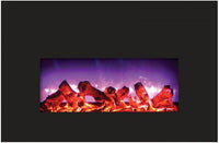 Thumbnail for Amantii Optional white glass surround for INSERT-26-3825-BG Electric Fireplace Amantii 