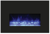 Thumbnail for Amantii Small Insert w/ blk gls surround, log set and 3 colors of media Electric Fireplace Amantii 
