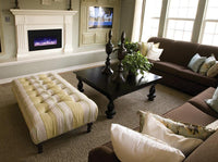 Thumbnail for Amantii Medium Insert w/ blk gls surround, log set and 3 colors of media Electric Fireplace Amantii 