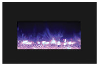 Thumbnail for Amantii Medium Insert w/ blk gls surround, log set and ice of media Electric Fireplace Amantii 