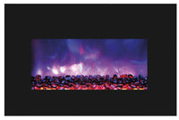 Thumbnail for Amantii Medium Insert w/ blk gls surround, log set and ice of media Electric Fireplace Amantii 