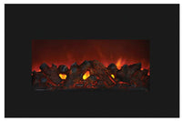 Thumbnail for Amantii Medium Insert w/ blk gls surround, log set and ice of media Electric Fireplace Amantii 