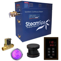 Thumbnail for SteamSpa Indulgence 9 KW QuickStart Acu-Steam Bath Generator Package with Built-in Auto Drain in Oil Rubbed Bronze Steam Generators SteamSpa 
