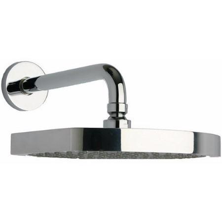 Latoscana Novello 8" Rain Shower Head With 12" Arm And Flange In Chrome bathtub and showerhead faucet systems Latoscana 