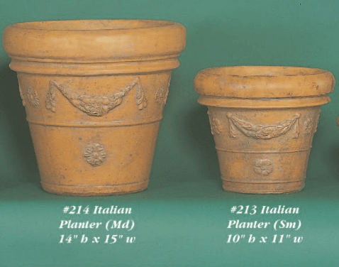 Italian Planter Cast Stone Outdoor Planter Tuscan 