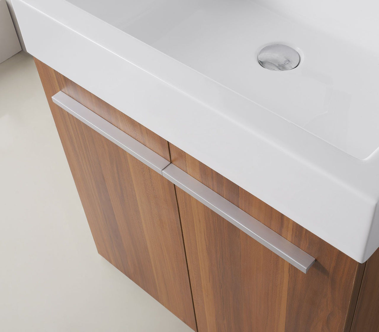 Virtu USA Midori 24" Single Square Sink Plum Top Vanity in Plum with Brushed Nickel Faucet and Mirror Vanity Virtu USA 