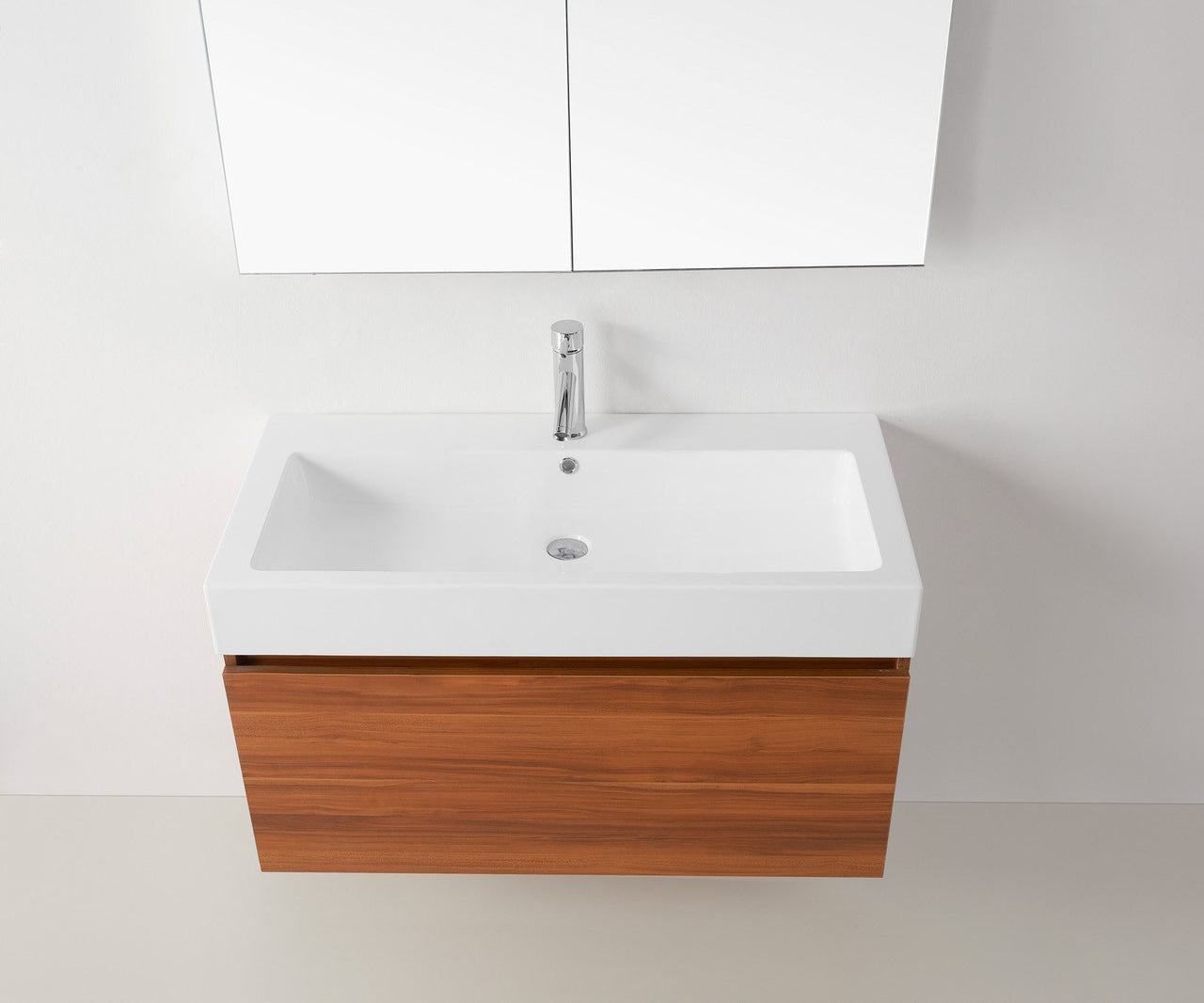 Virtu USA Zuri 39" Single Square Sink Plum Top Vanity in Plum with Polished Chrome Faucet and Mirror Vanity Virtu USA 